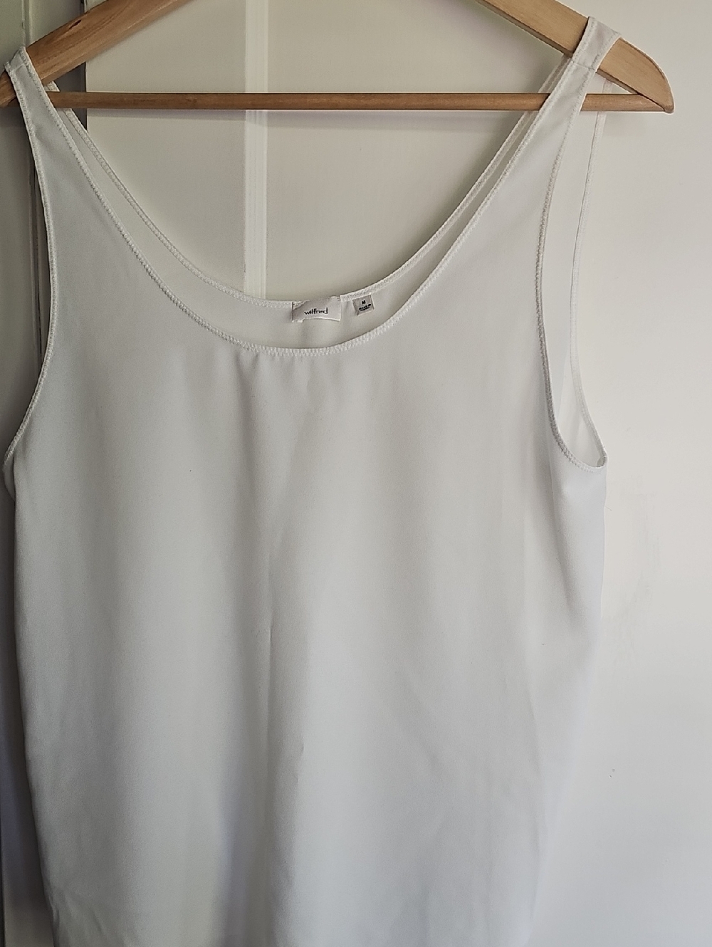 Wilfred White Scoop Neck Camisole
